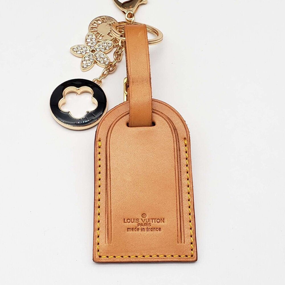 Authentic Louis Vuitton Luggage tag with Unbranded Keychain, Keycharm 120525 - Picture 2 of 8